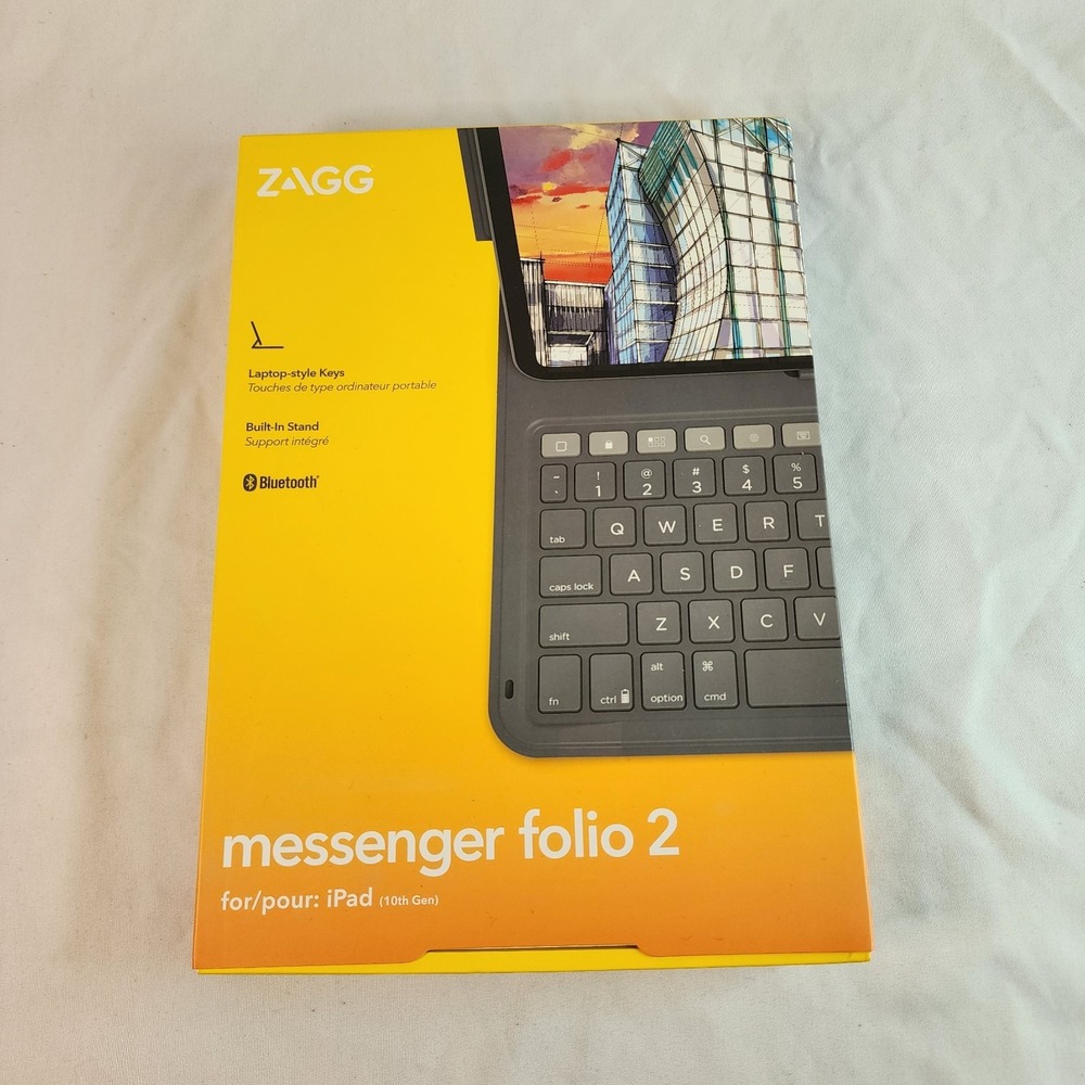 *NEW* ZAGG Messenger Folio 2 Keyboard & Case For iPad Air 3 & iPad 7th/8th/9th
